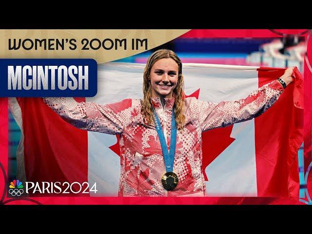 Summer McIntosh OUTDUELS Kate Douglass, Alex Walsh DQs in women's 200m IM | Paris Olympics