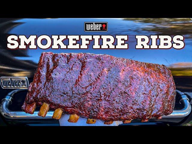 How To Smoke Ribs On A Pellet Grill | Weber SmokeFire EX6 Pellet Grill