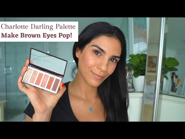 Easy Peachy Golden Sunset Inspired Eyeshadow Look for Brown Eyes | Charlotte Tilbury