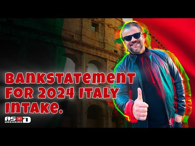 Bank Statement for Italy Student Visa in 2024