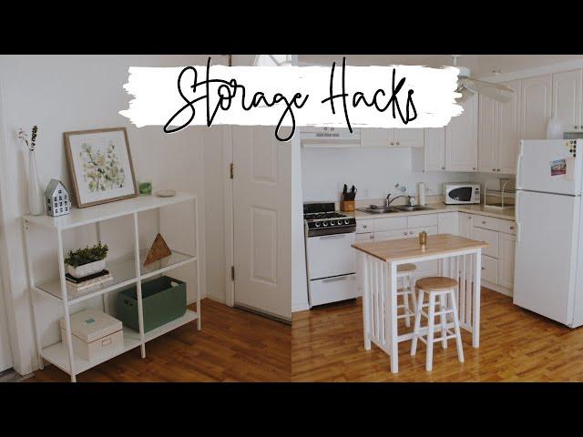 Small Studio Apartment Storage Solutions & Hacks