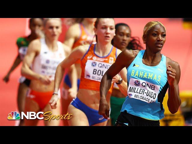 Shaunae Miller-Uibo takes 400m showdown with Femke Bol at indoor worlds, adds to her Olympic gold