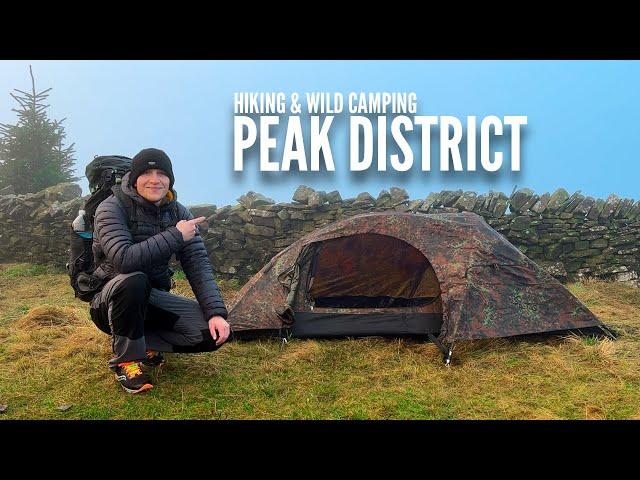 Hiking & wild camping in the Peak District