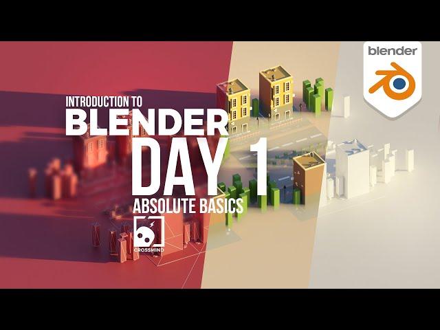 Blender Day 1 - Absolute Basics - Introduction Series for Beginners ( compatible with 4.1)