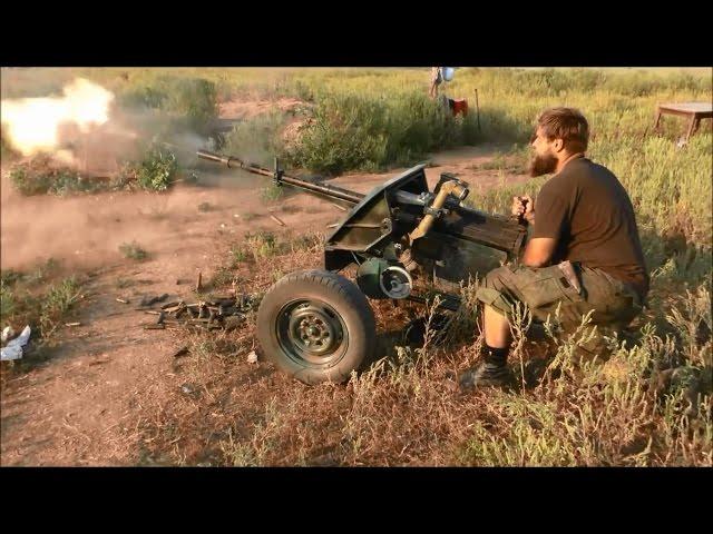 Ukraine War 2015 - Firefights and Artillery Hits between Rebels and Ukrainian Army