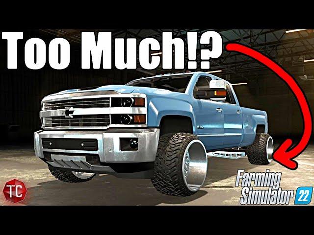 Farming Simulator 2022: When STRETCHED TIRES Go TOO FAR!? HIGH COUNTRY DURAMAX SHOW BUILD!