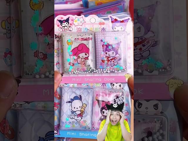 Kuromi mini sticker book| sổ nhãn dán mini bìa bóng nước sanrio #kawaii #sanrio #kuromi #shortviral