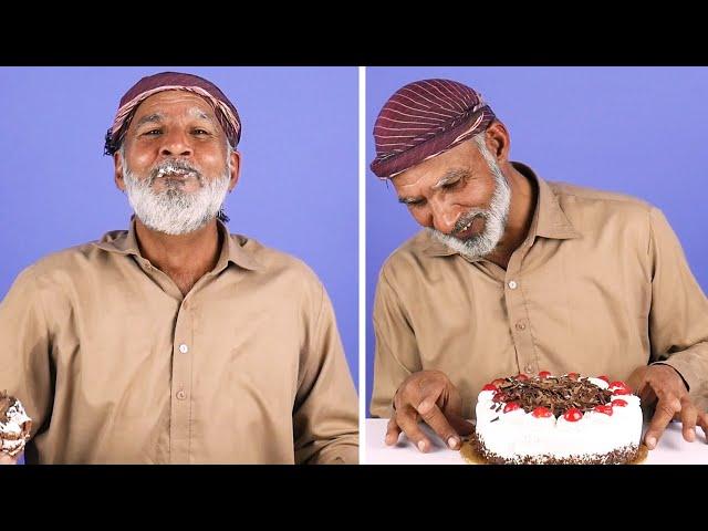 Tribal People Try Black Forest Cake for the first time