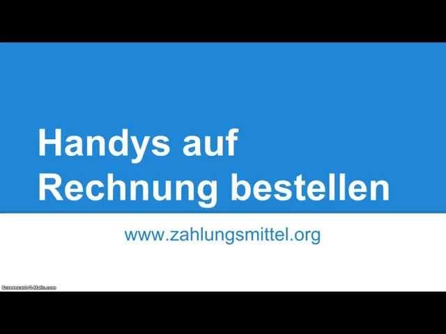 Handys online auf Rechnung bestellen - Zahlungsmittel.org