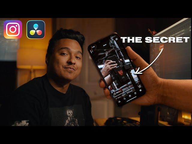 The SECRET To HIGH QUALITY Instagram Reels.... DaVinci Resolve