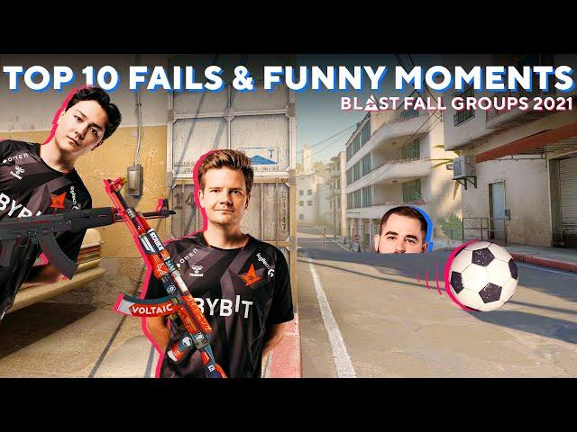 FOOTBALL TIME! - Top 10 FAILS & FUNNY MOMENTS of BLAST Fall Groups 2021