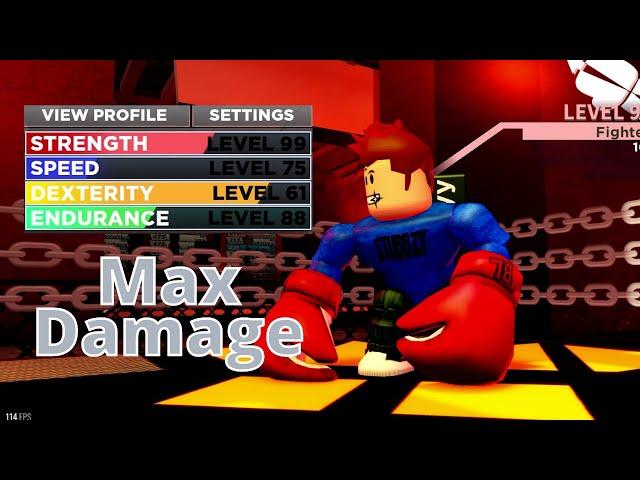 MAX STRENGTH with BEST STRENGTH GLOVE in Roblox Boxing League (OP STRENGTH)