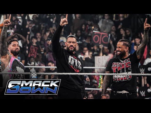 Roman Reigns and The Usos stand united before WWE Crown Jewel: SmackDown highlights, Nov. 1, 2024