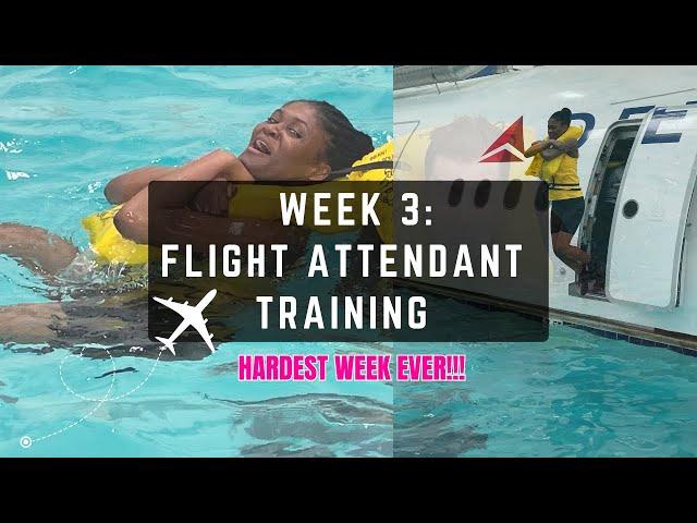 I QUIT?! It got really BAD! 2023 Flight Attendant TRAINING | Week 3 | Flight Attendant Lifestyle