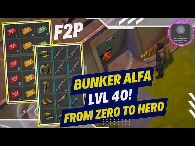 First Step to Get Rich! Bunker Alfa- Best Start for Beginners| F2P (EP 4) Last Day On Earth Survival