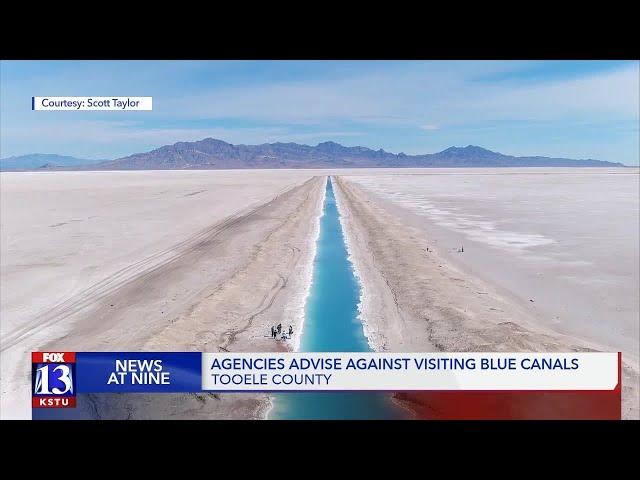 Agencies advise against visiting viral West Desert blue canal