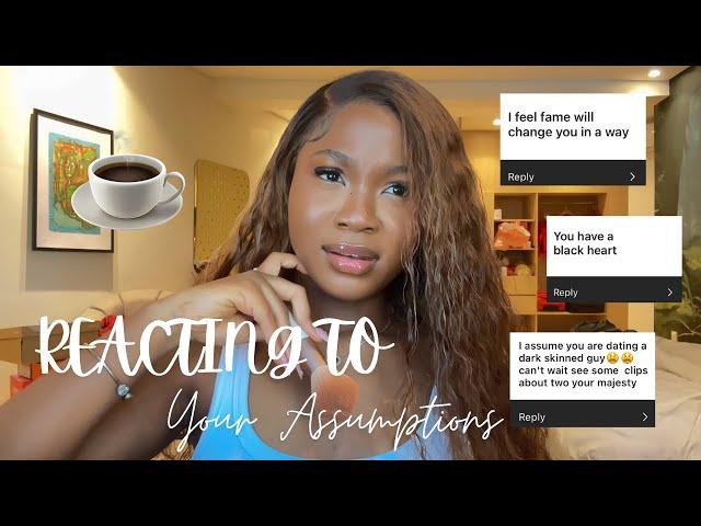 REACTING TO YOUR ASSUMPTIONS ABOUT ME| Chit-Chat GRWM