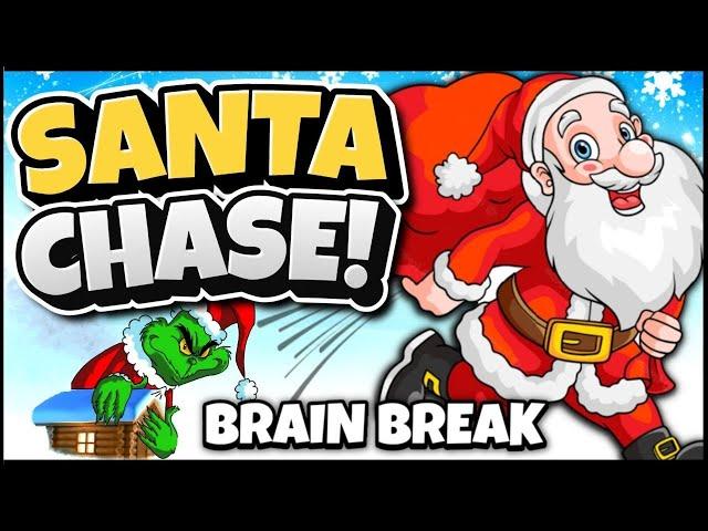 Santa Chase | Christmas Brain Break | Just Dance | GoNoodle