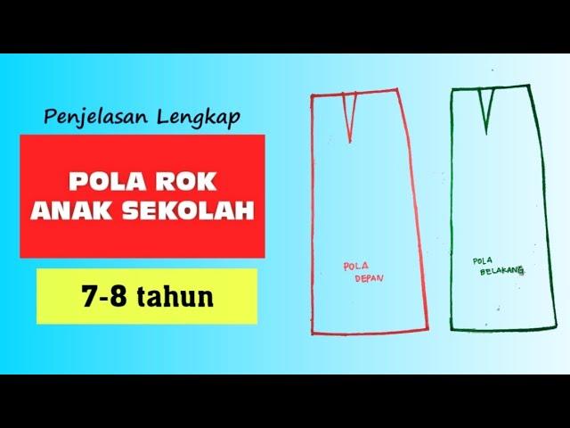 ️MEMBUAT POLA DASAR ROK ANAK SEKOLAH || RUMUS SIMPEL ,PENJELASAN MUDAH DIPAHAMI