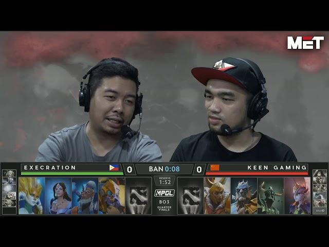 Keen Gaming vs Execration | Bo3 | MPGL Asian Championship | Round 1 | Game 1