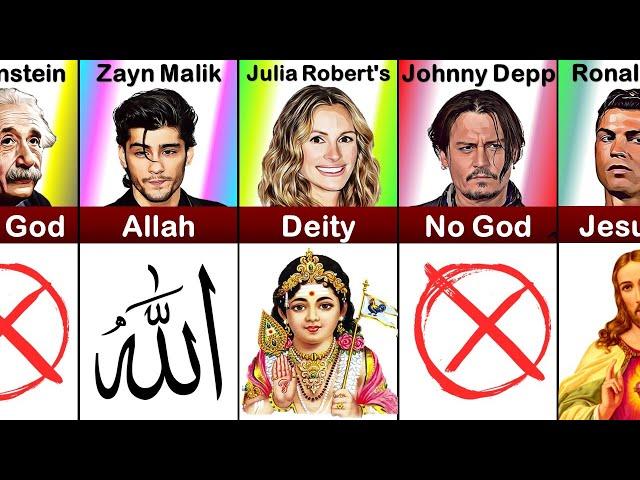 Which god do famous people believe in?