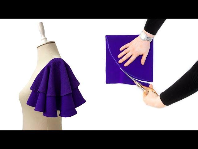  Double layer bell sleeves | Beautiful butterfly sleeve design making very easy