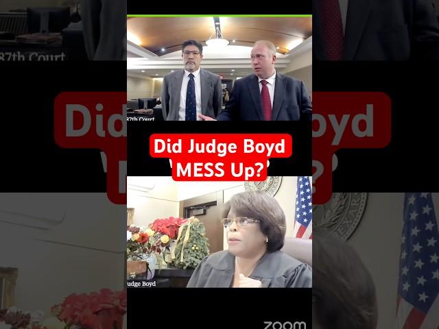 Did Judge Boyd MESS UP? #judgeboyd #courtroomjustice #karens