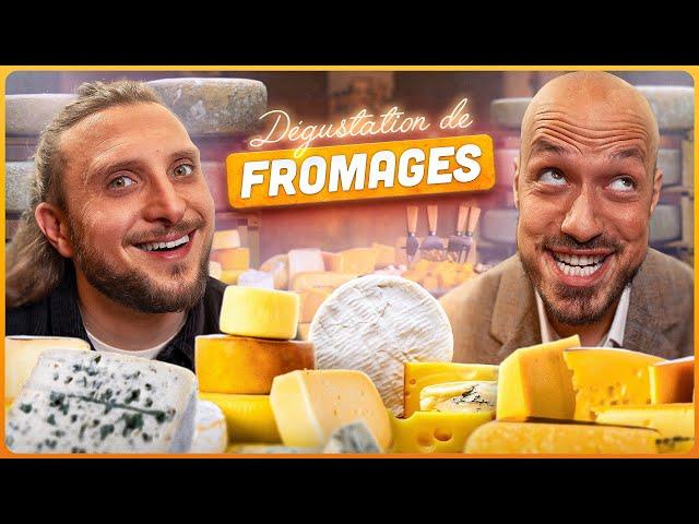 Dégustation de fromages avec le champion du monde qui est l’humain le plus adorable de la planète