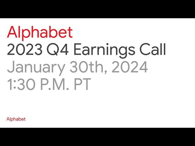 Alphabet 2023 Q4 Earnings Call