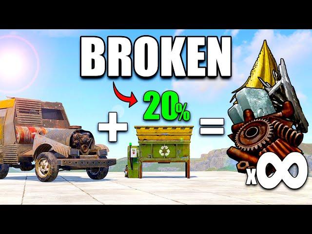 How A Solo EXPLOITS The NEW RECYCLERS in Rust (It's Borken)