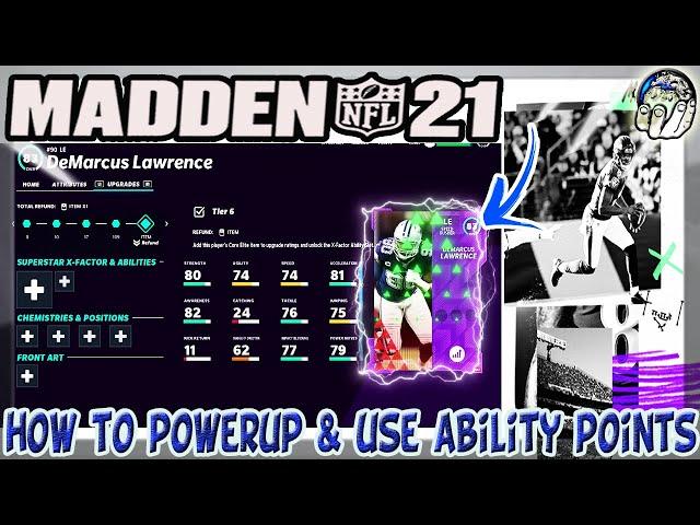 Madden 21 -- How To POWERUP Players Use Ability Points & More! Madden 21 Ultimate Team