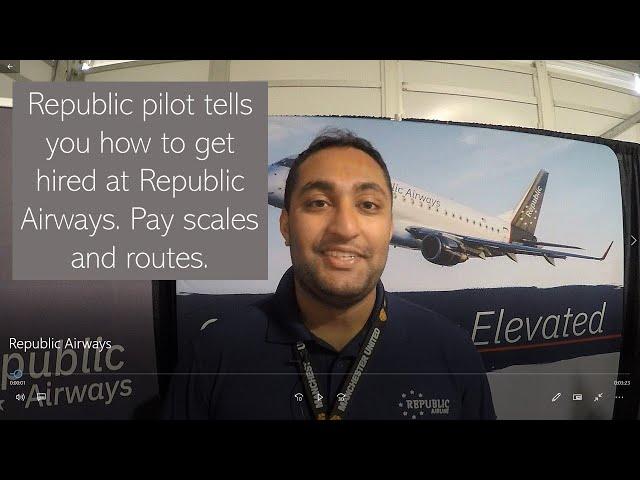 How to get hired and what you make at Republic Airways.