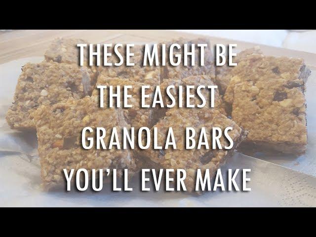 Easy Granola/Grain Bars Recipe