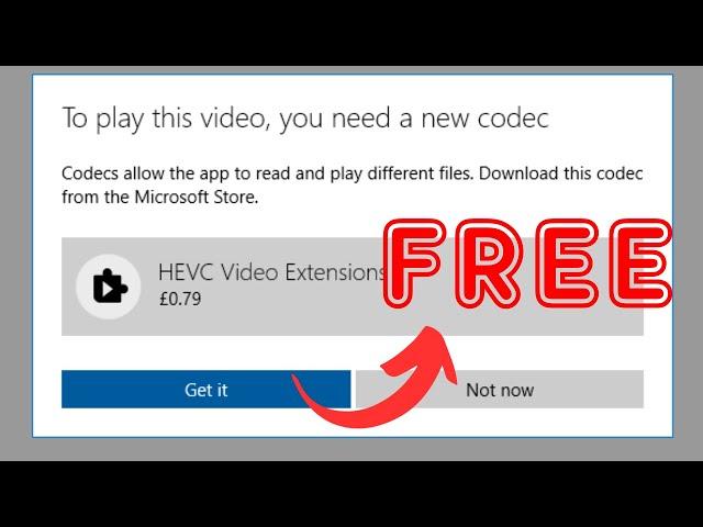 HEVC Video Extensions Free Download Windows 11