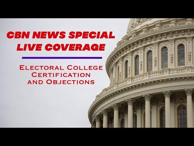 CBN SPECIAL LIVE COVERAGE: Electoral College Certification (House Floor)