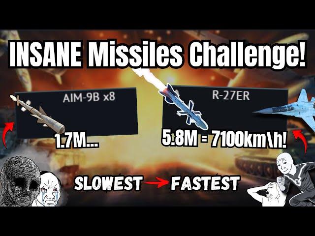 From SLOWEST to FASTEST missiles in WT Challenge!(Aviation edition) | Something is wrong with them