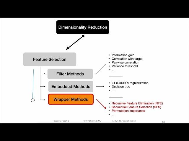 13.4.1 Recursive Feature Elimination (L13: Feature Selection)