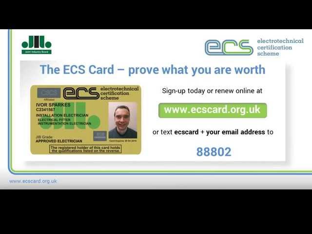 JIB -Prove You're Worth It. Join 99,000  Electrical Professionals Who Hold an ECS Card