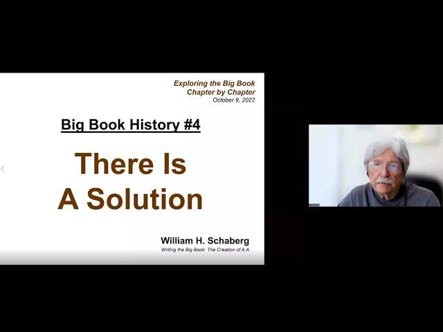 Big Book History #4: There Is A Solution