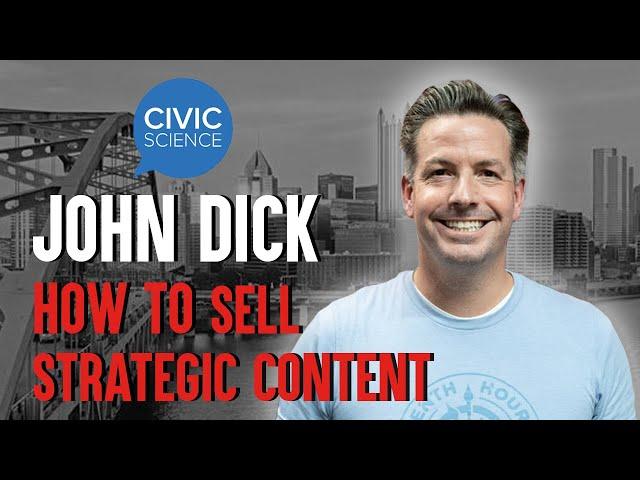 John Dick, Civic Science founder, on Selling with Strategically Placed Content | #ThisIsPiper 034