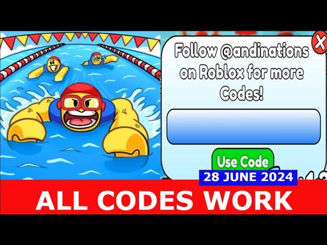 *ALL CODES* Swimming Race Simulator ROBLOX | JUNE 28, 2024