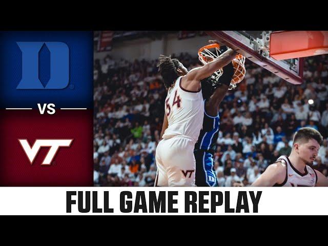 Duke vs. Virginia Tech Full Game Replay | 2023-24 ACC Men’s Basketball