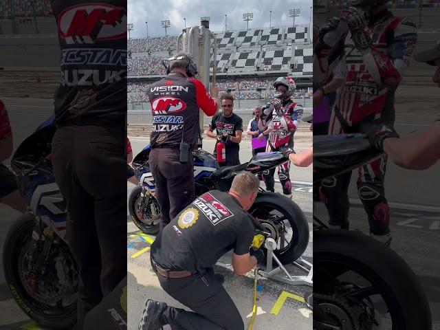 Pit stop gone wrong at the Daytona 200 #motoamerica #daytona200 #motorcycle