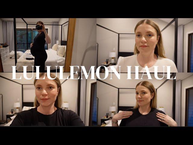 LULULEMON HAUL | Trying to find clothes that fit me at 31 weeks pregnant