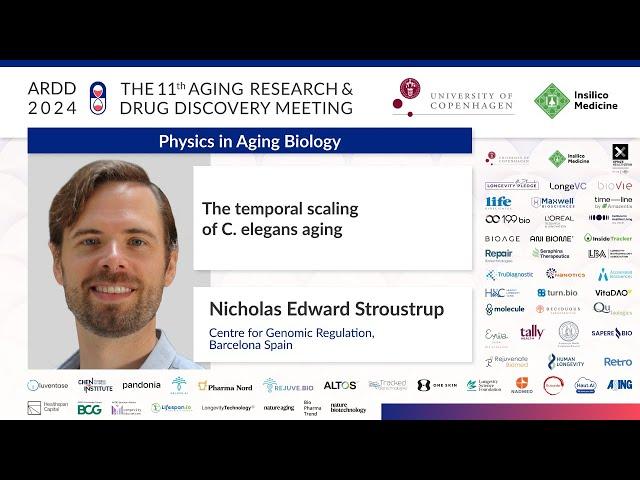 Nicholas Edward Stroustrup at ARDD2024: The temporal scaling of C. elegans aging