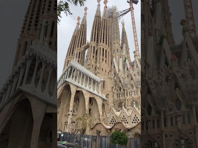 Exterior view of the top 1 most visited monument in Spain #sagradafamilia #barcelona #spain