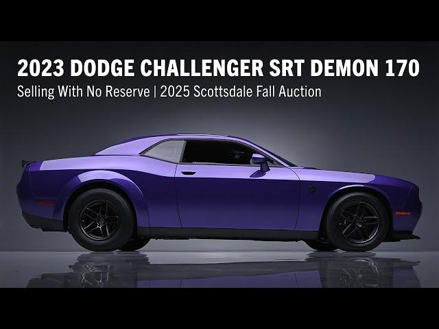 FIRST LOOK - 2023 Dodge Challenger SRT Demon 170 - BARRETT-JACKSON 2025 SCOTTSDALE AUCTION