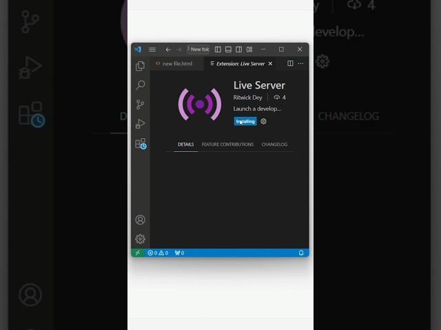 Fixed Live Server Problem In Visual Studio Code!#vscode #liveserver
