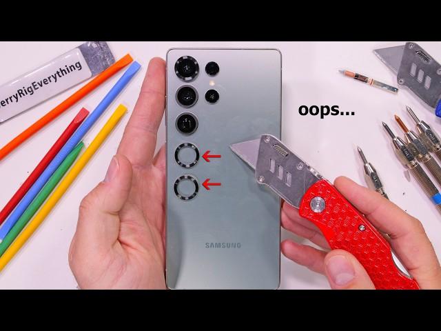 The Camera Rings are Fake!  (Galaxy S25 Ultra Durability Test)