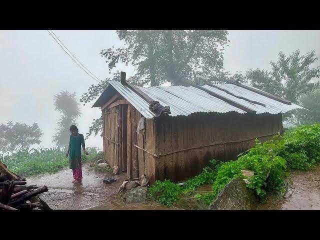 Naturally Peaceful And Beautiful Himalayan Mountain Village Life in Rainy Season |Rural Life Nepal